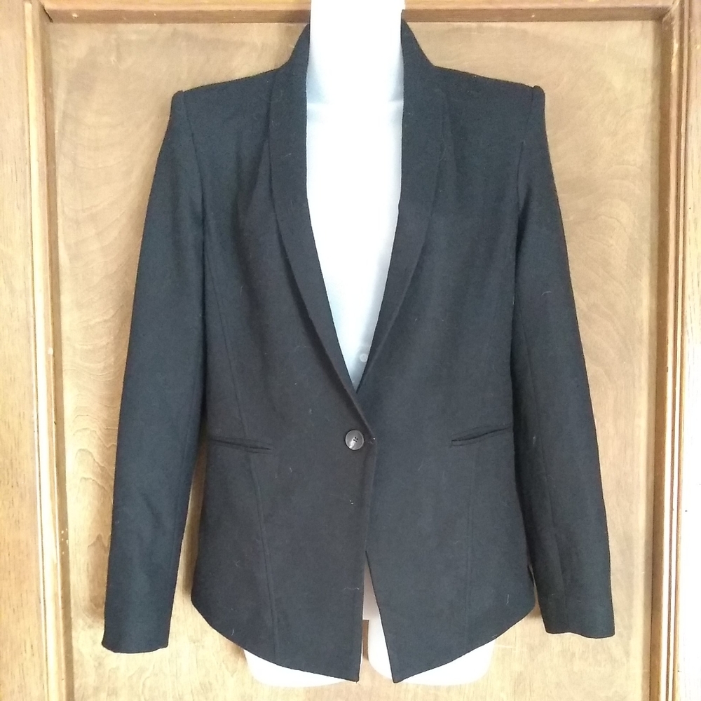 Helmut lang 100% wool women's blazer jacket small